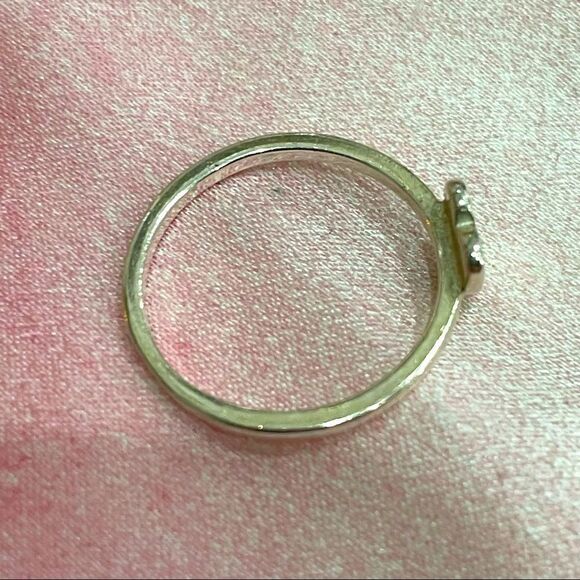 VERAMEAT HEART FILLED IN Sterling silver Ring Stackable Designer Valentine’s Day - Picture 8 of 8